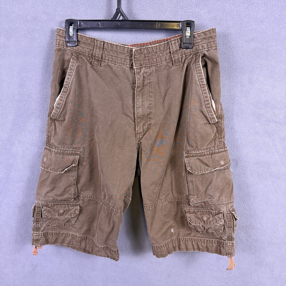 Vintage Mossimo Cargo Supply Shorts Mens 30 Ripstop Faded Baggy Skater Y2K
